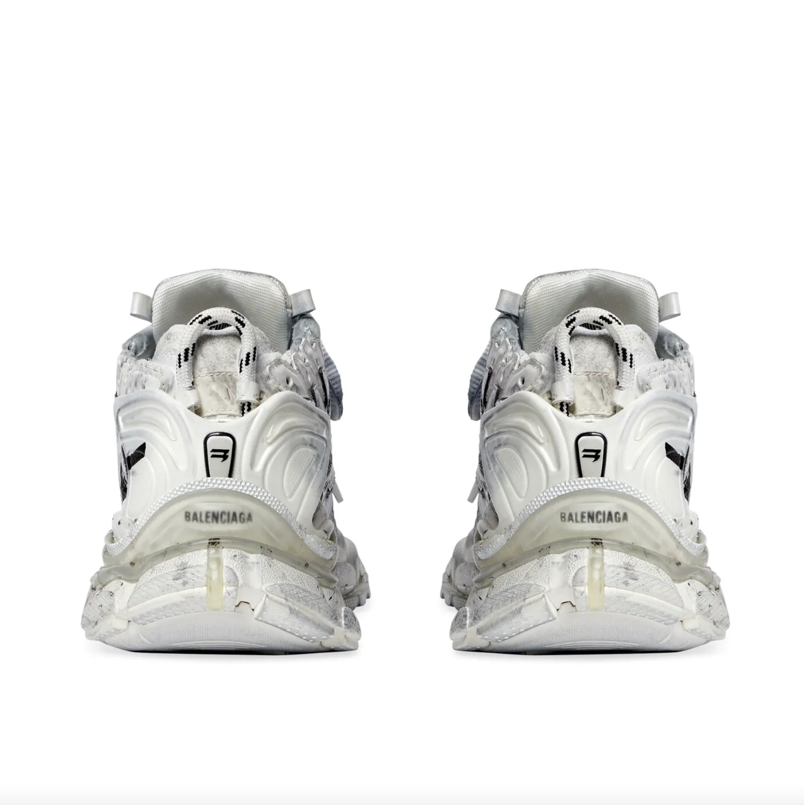 White Runner Graffiti Trainers