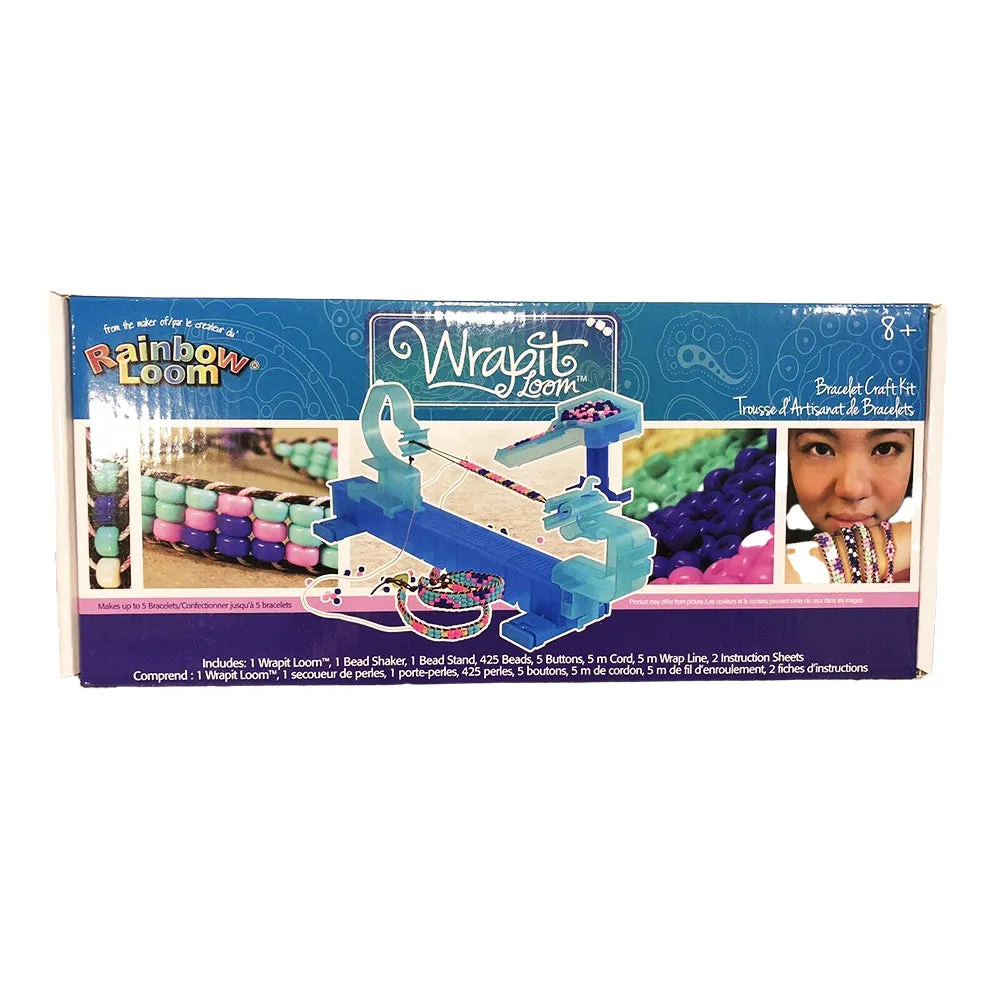 Wrapit Beading Loom Craft Kit, Includes Plastic Beads, Nylon Cord & Instructions, Kid Friendly